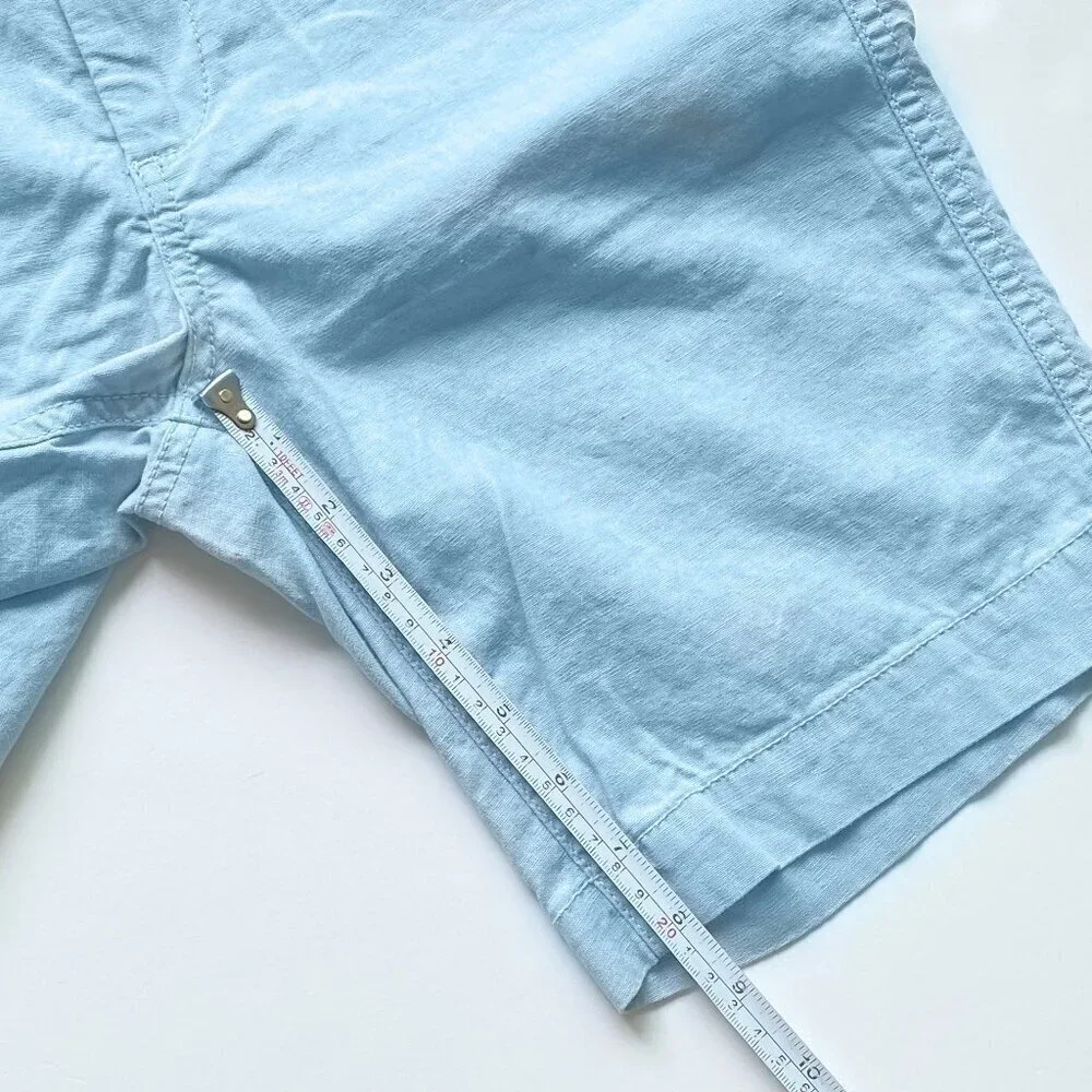 NWOT Gap Boys Light Blue Linen Blend Shorts 14
